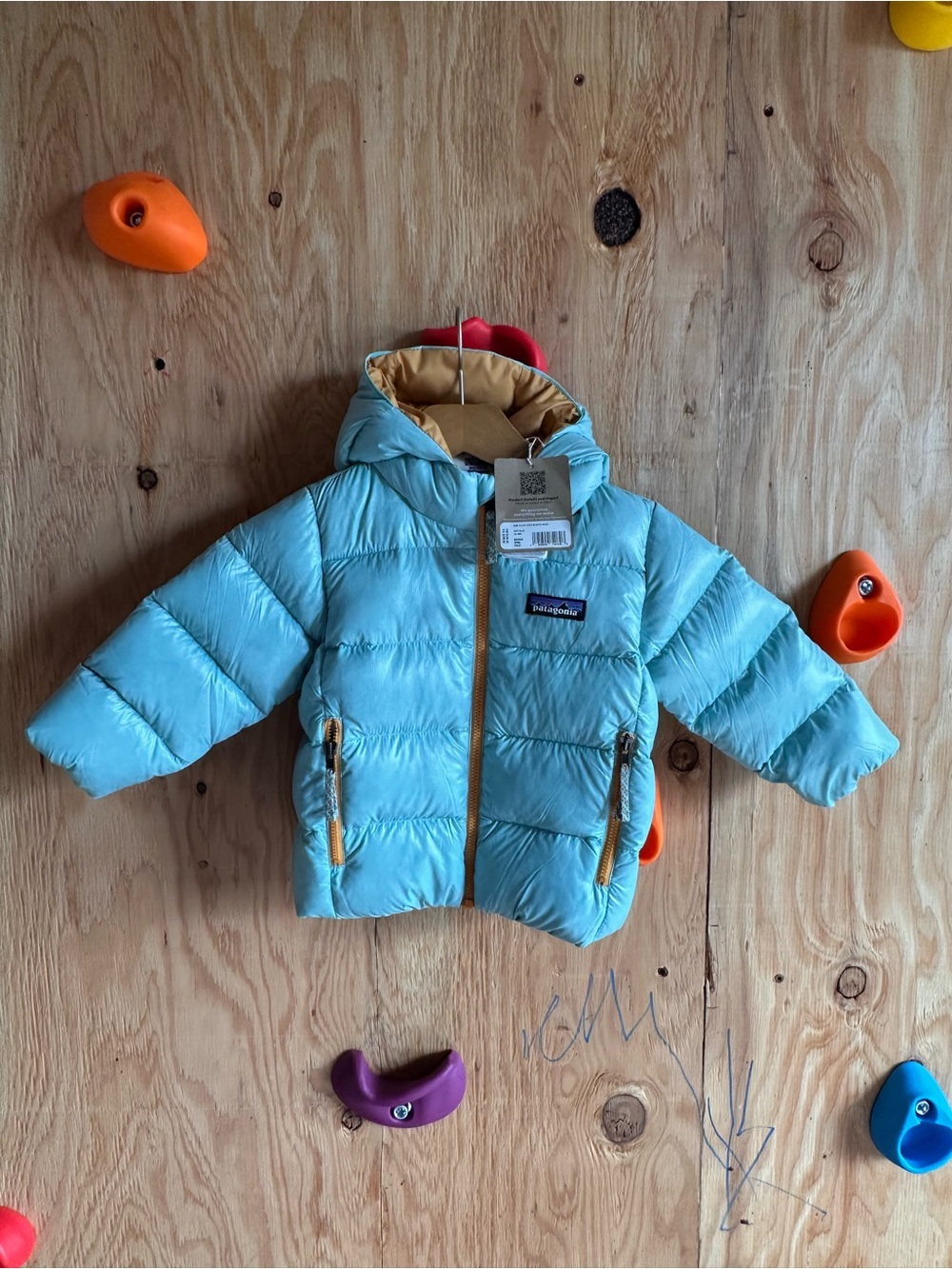 NWT Patagonia Kids Light Blue Puffer Jacket